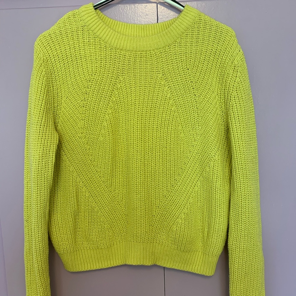 Chartreuse Knit Sweater